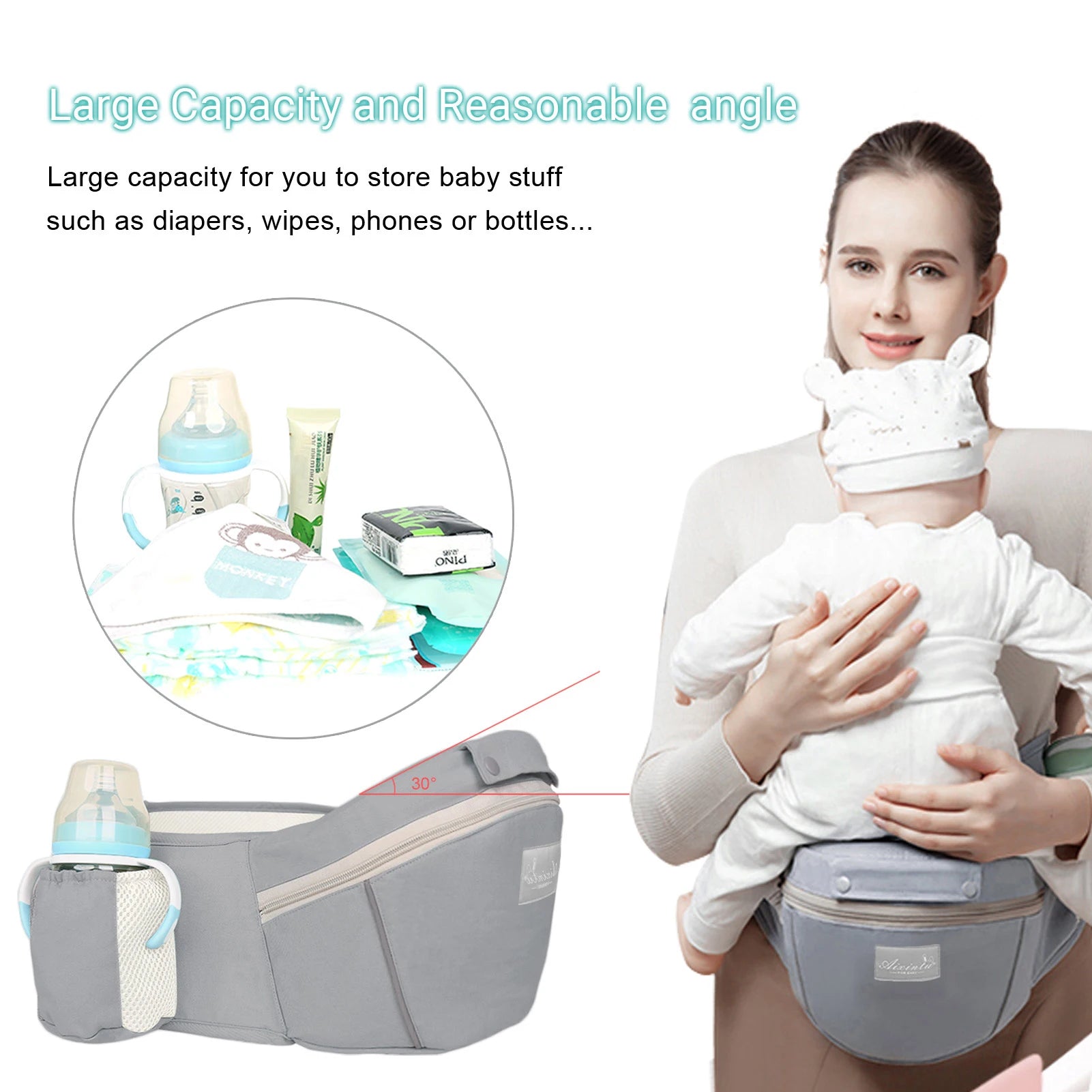 CalmCarry 3 in 1 Hip Seat Carrier