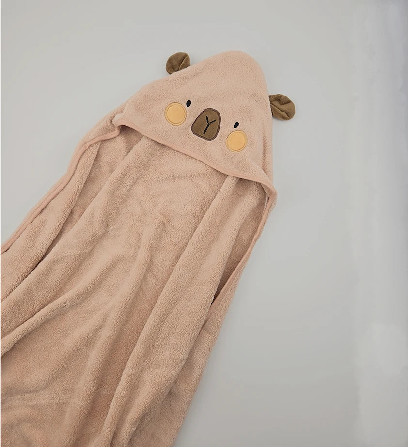 Cozy Wrap Hooded Bath Blanket