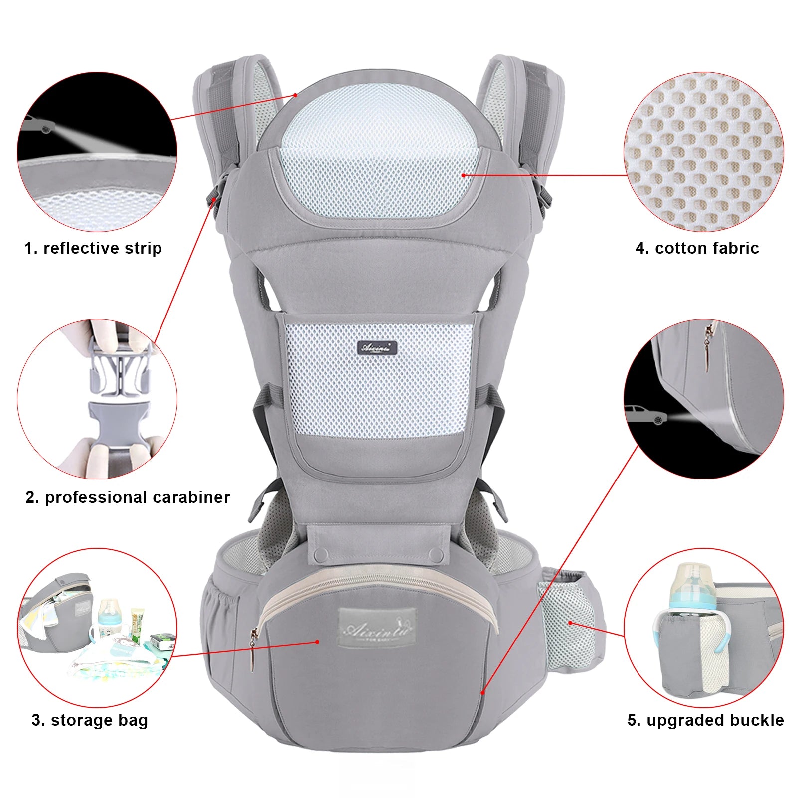 CalmCarry 3 in 1 Hip Seat Carrier